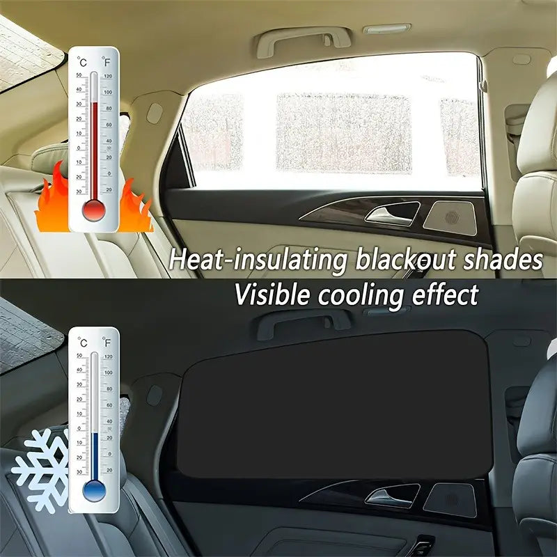 4-Pack Magnetic Car Window Shades for Side Windows