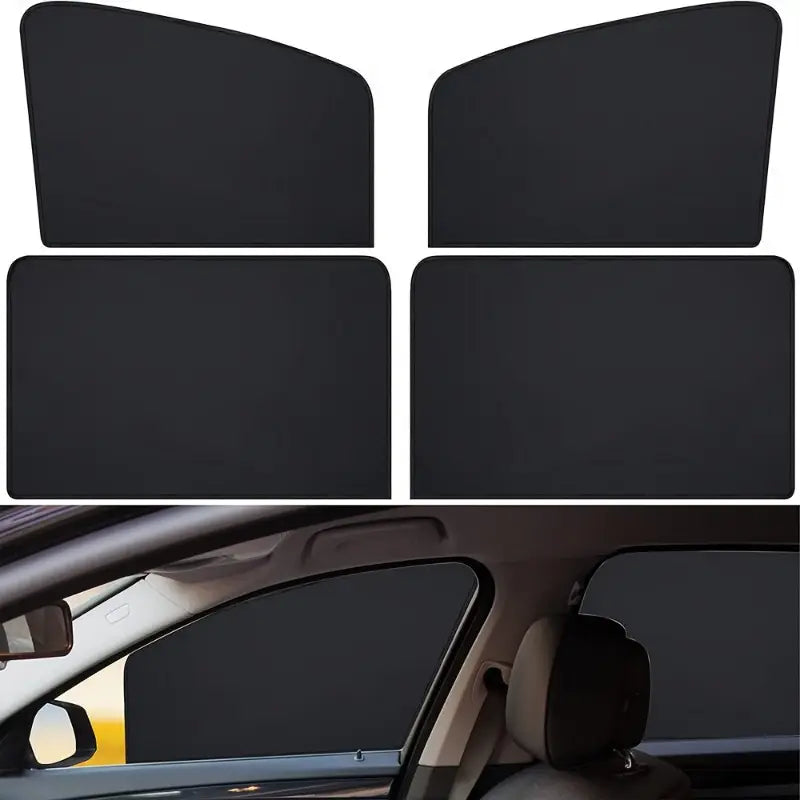 4-Pack Magnetic Car Window Shades for Side Windows