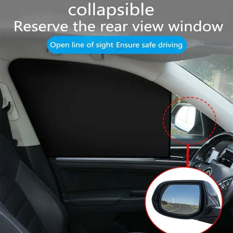 4-Pack Magnetic Car Window Shades for Side Windows